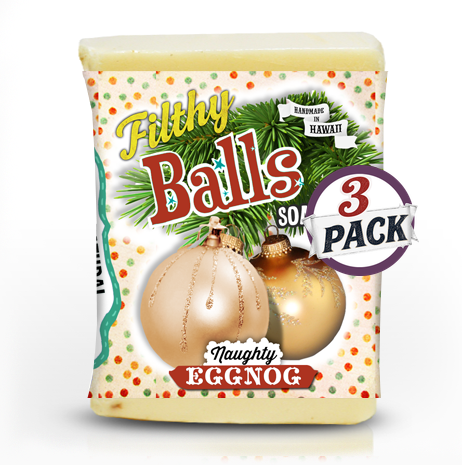 Filthy Balls Soap - Eggnog 3 pack by Filthy Farmgirl