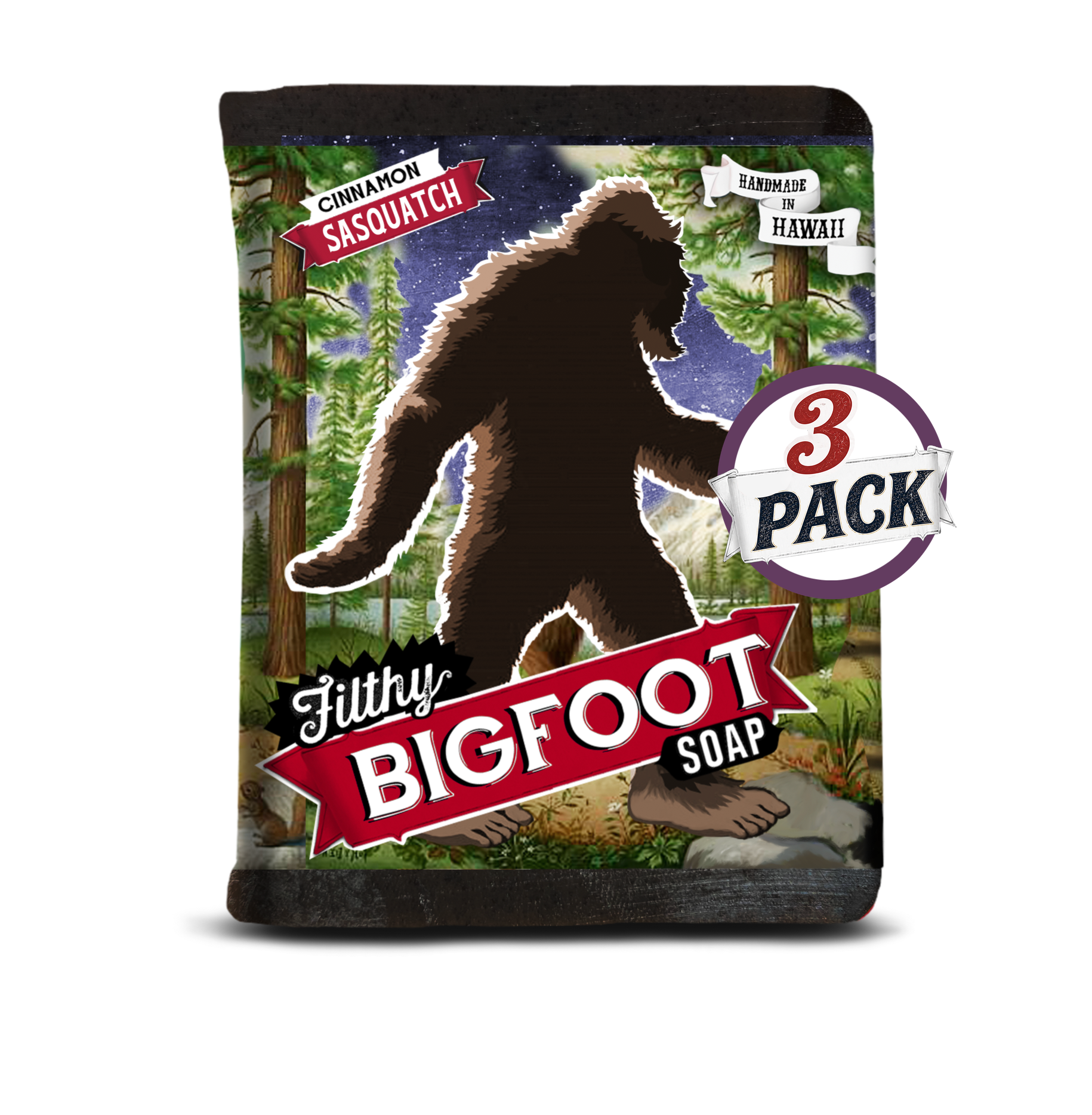 Filthy Bigfoot Soap - Cinnamon Sasquatch 3 pack by Filthy Farmgirl