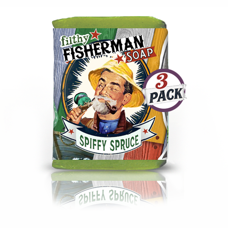 Filthy Fisherman Soap - Spiffy Spruce 3 pack by Filthy Farmgirl