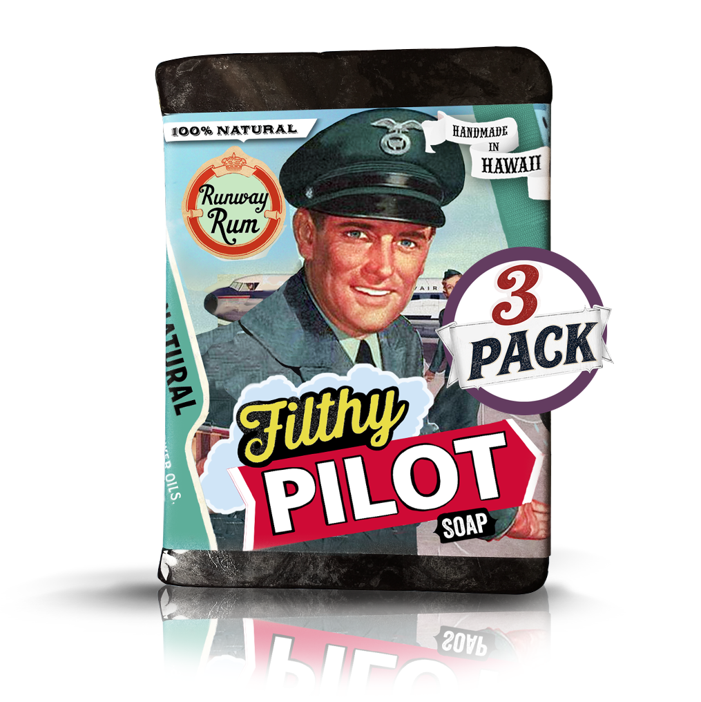 Filthy Pilot Soap - Runway Rum 3 pack by Filthy Farmgirl