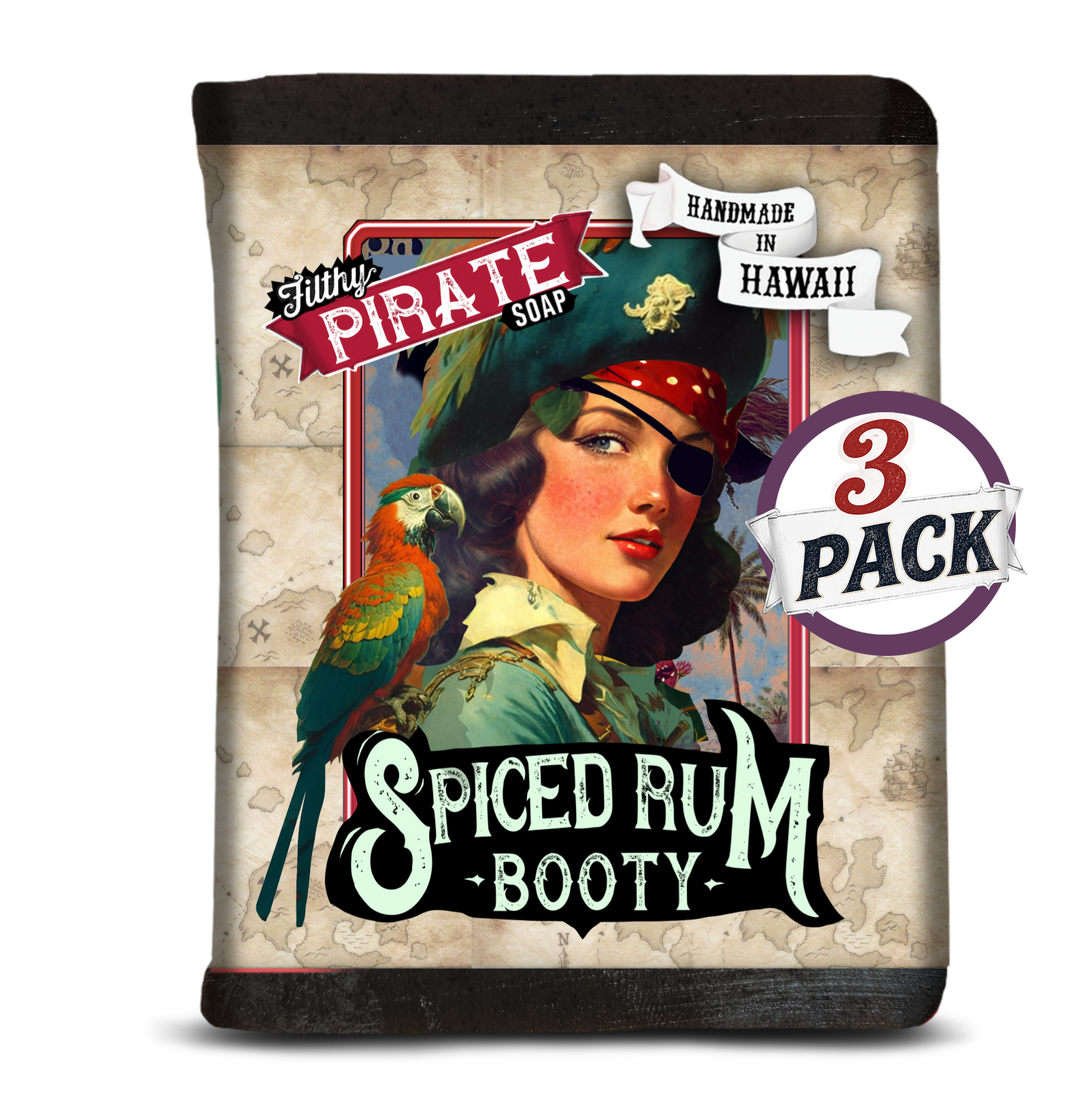 Filthy Pirate Soap Girl Pirate 3 pack by Filthy Farmgirl