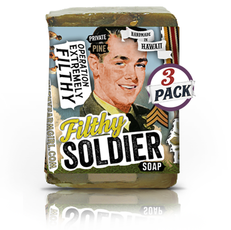 Filthy Soldier Soap 3 pack by Filthy Farmgirl