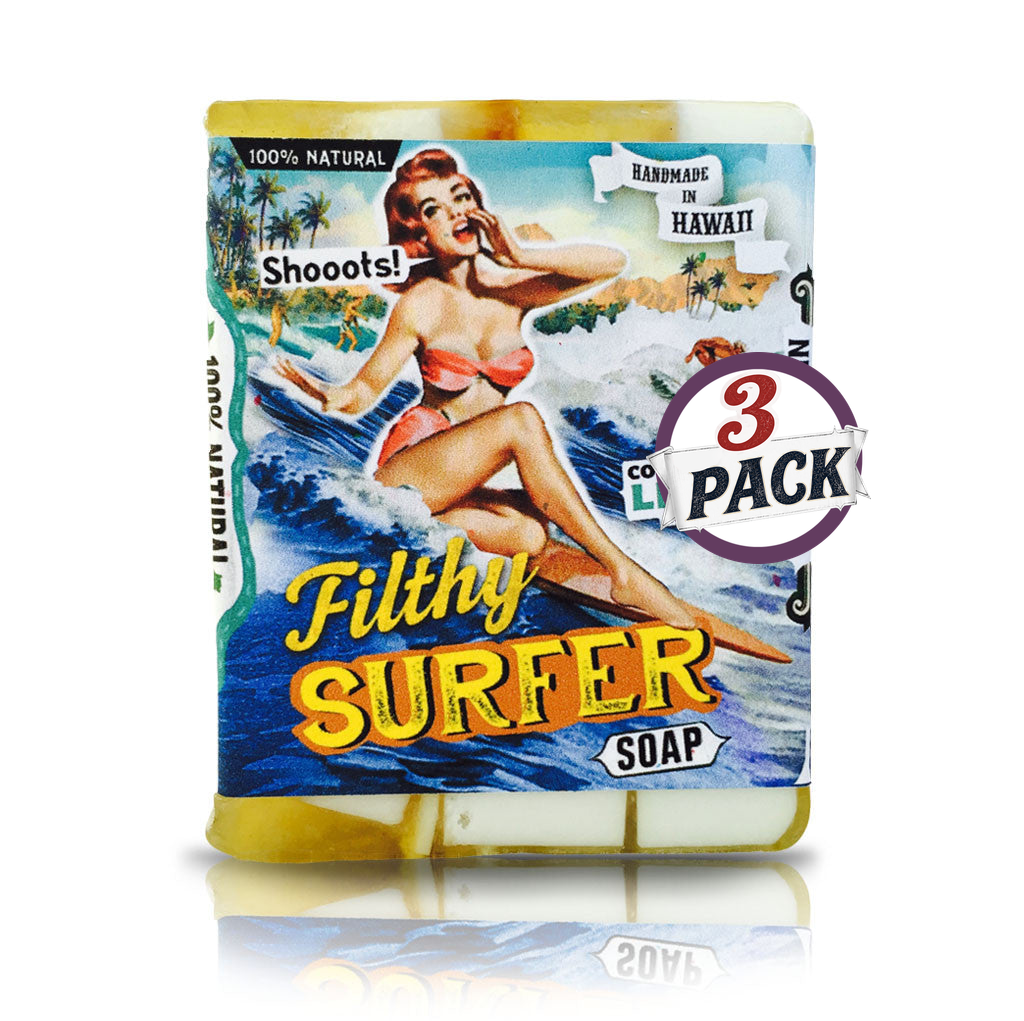 Filthy Surfer Soap 3 pack by Filthy Farmgirl