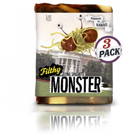 Flying Spaghetti Monster Soap 3 pack by Filthy Farmgirl