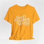 Filthy Farmgirl Soap Co. logo t-shirt in Gold, unisex 100% cotton BELLA+CANVAS tee