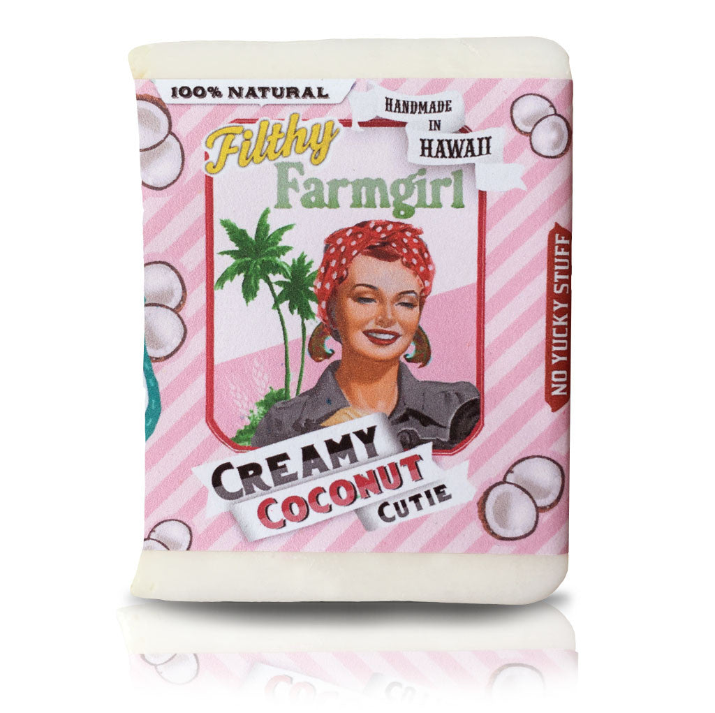Creamy Coconut Cutie soap bar by Filthy Farmgirl