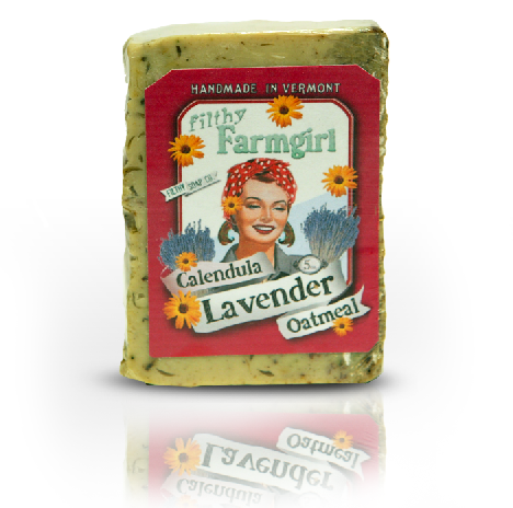Calendula Lavender Oatmeal soap bar by Filthy Farmgirl