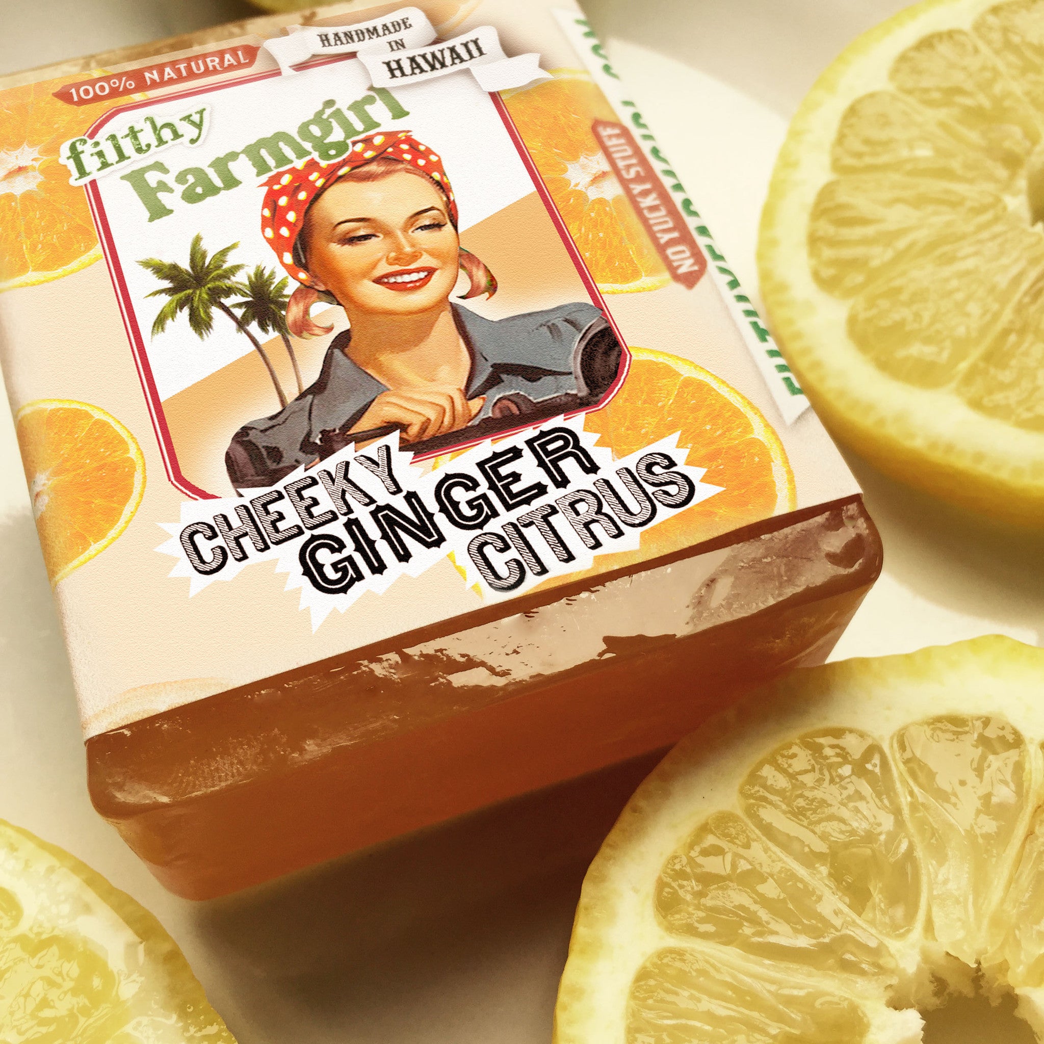 Cheeky Ginger Citrus soap bar by Filthy Farmgirl