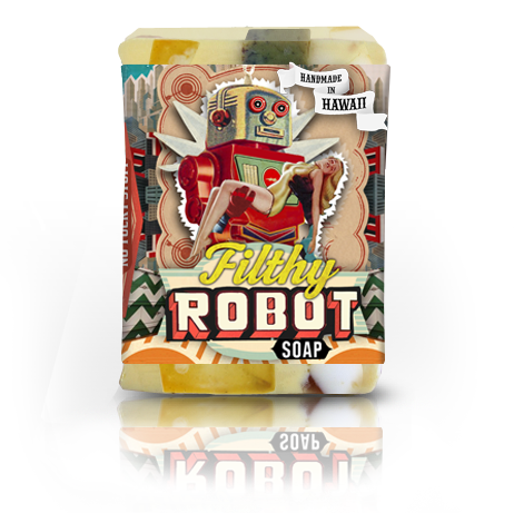 Filthy Robot Soap - Cyber Mint Spice bar by Filthy Farmgirl