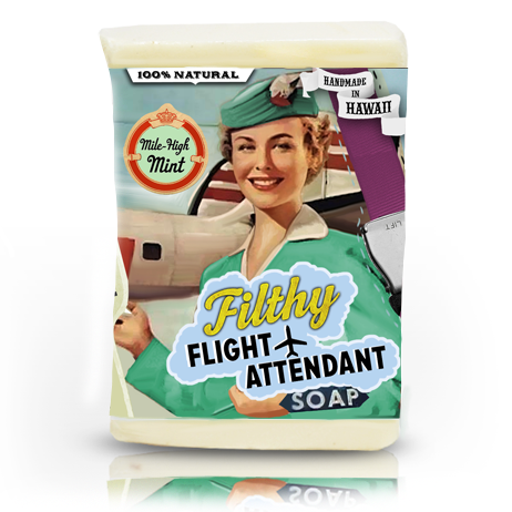Filthy Flight Attendant soap bar by Filthy Farmgirl