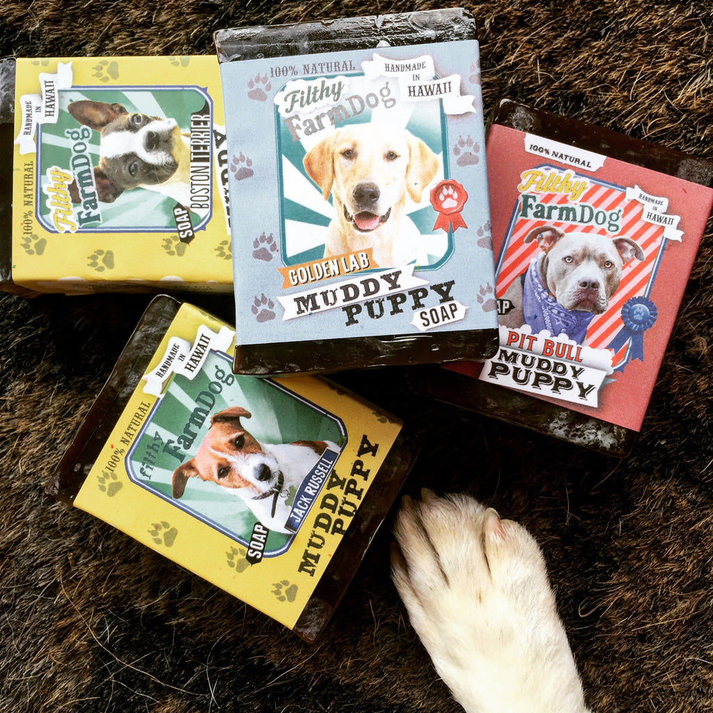 Muddy Puppy Dog Soap - natural dog soap by Filthy Farmgirl