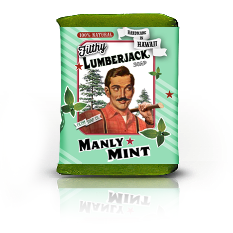 Manly Mint soap bar by Filthy Farmgirl
