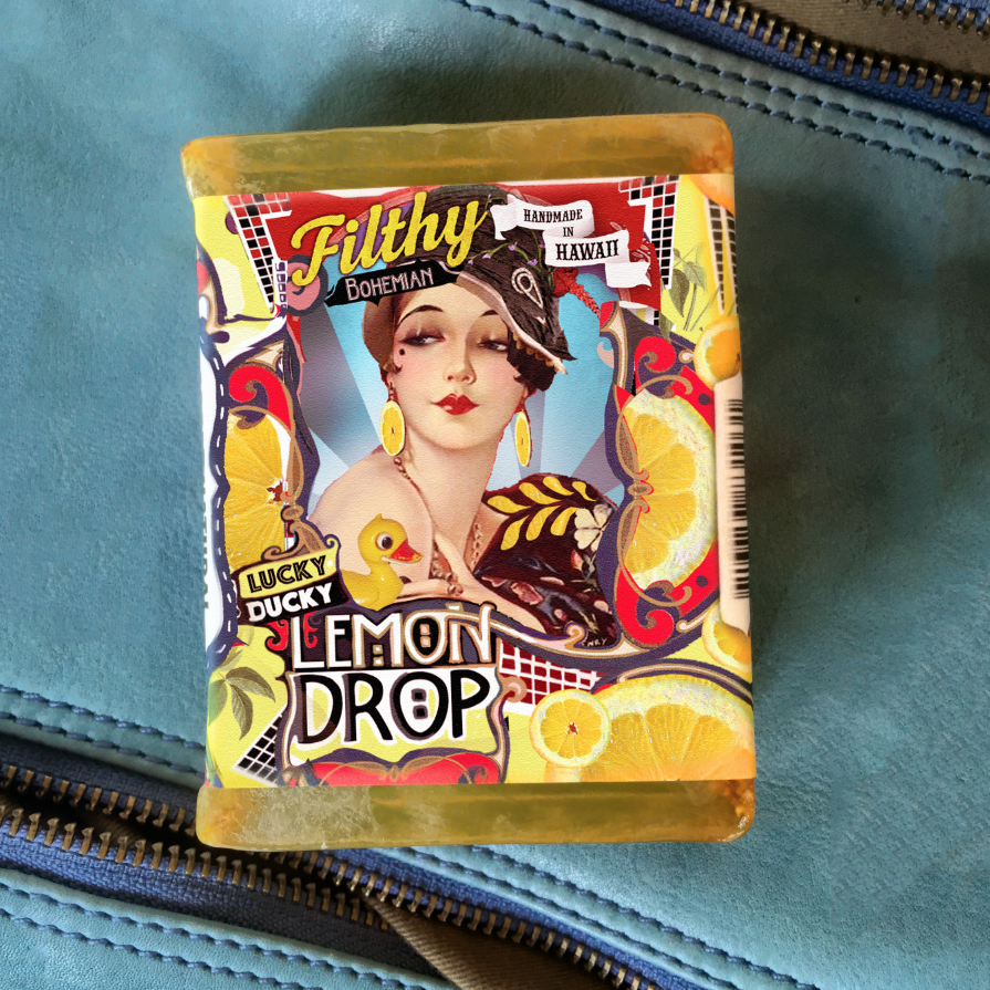 Lucky Ducky Lemon Drop soap bar by Filthy Farmgirl