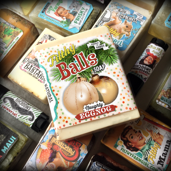 Filthy Balls Soap - Eggnog bar by Filthy Farmgirl