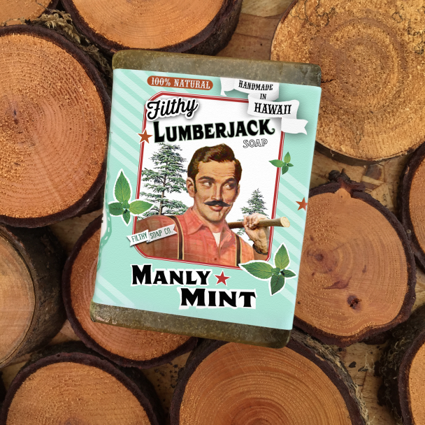 Manly Mint soap bar by Filthy Farmgirl