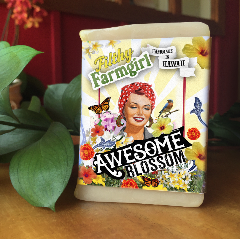 Awesome Blossom soap bar by Filthy Farmgirl