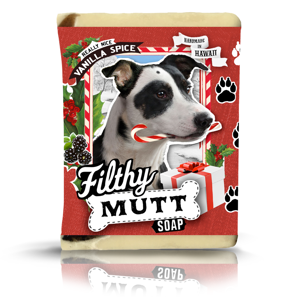 Filthy Mutt Xmas Dog Soap bar by Filthy Farmgirl