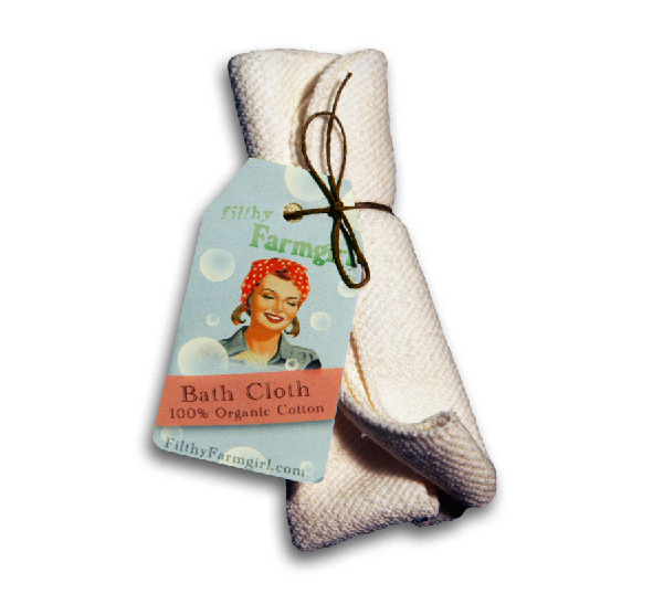 Organic Cotton Bath Cloth by Filthy Farmgirl