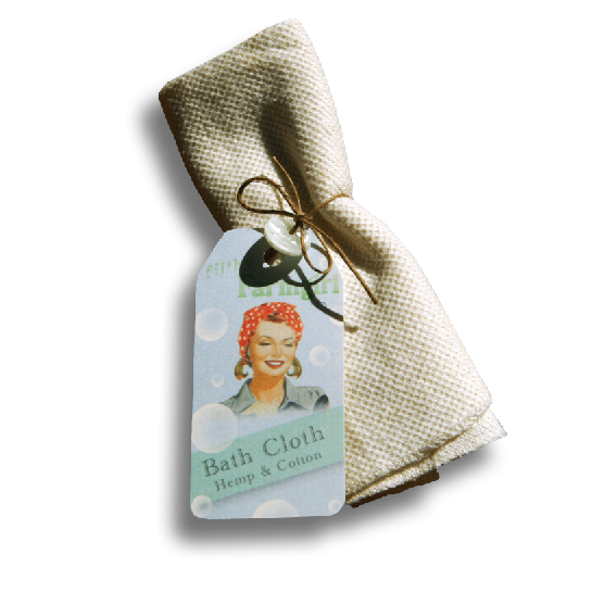 Hemp Cotton Bath Cloth by Filthy Farmgirl